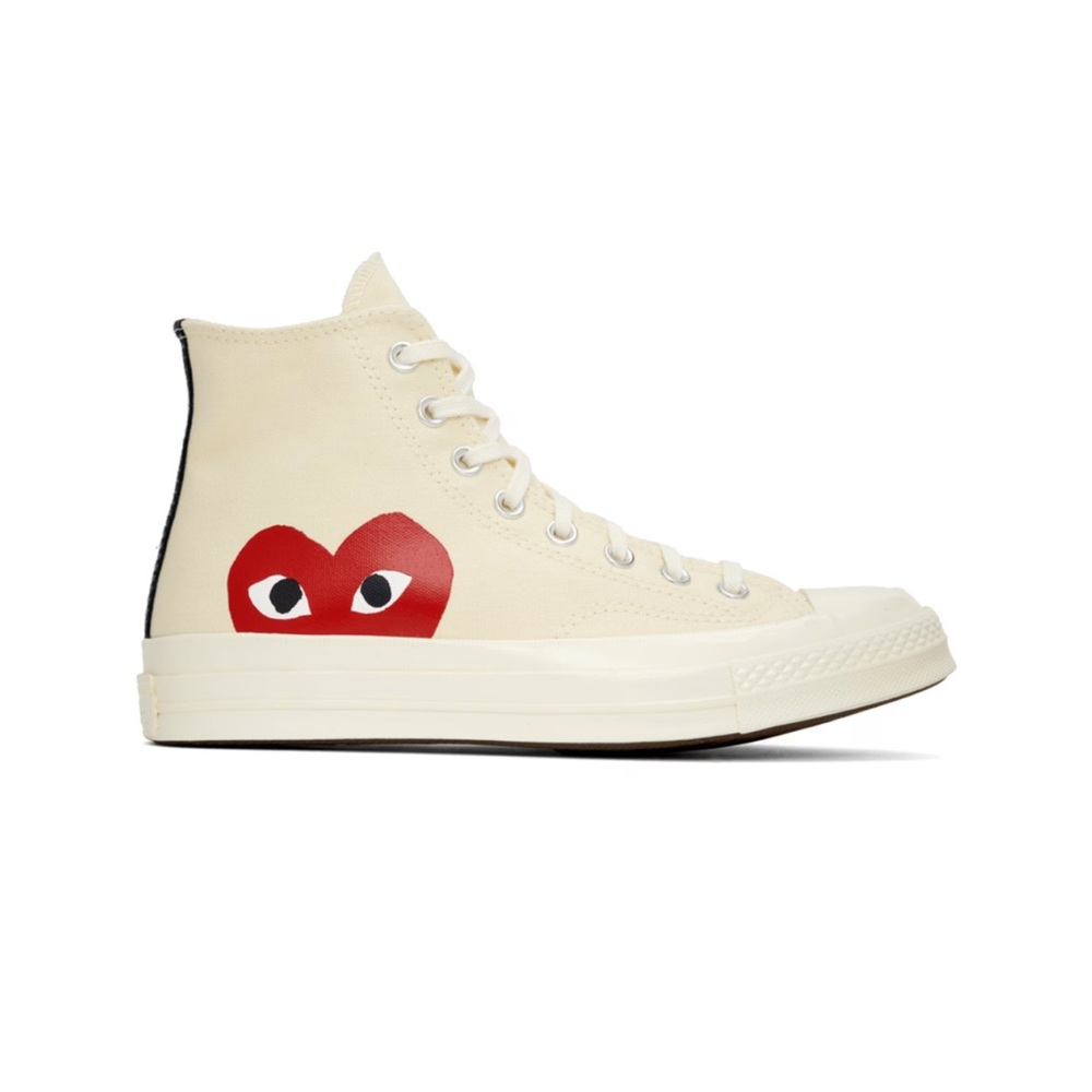 COMME DES GARÇONS PLAY Off-White Converse Edition Chuck 70 High Top Sneakers